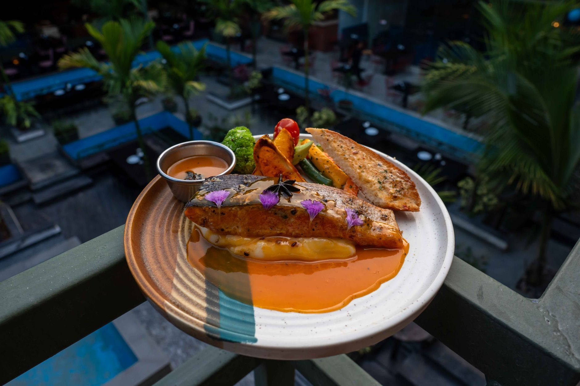 Es Mercat signature dish plated