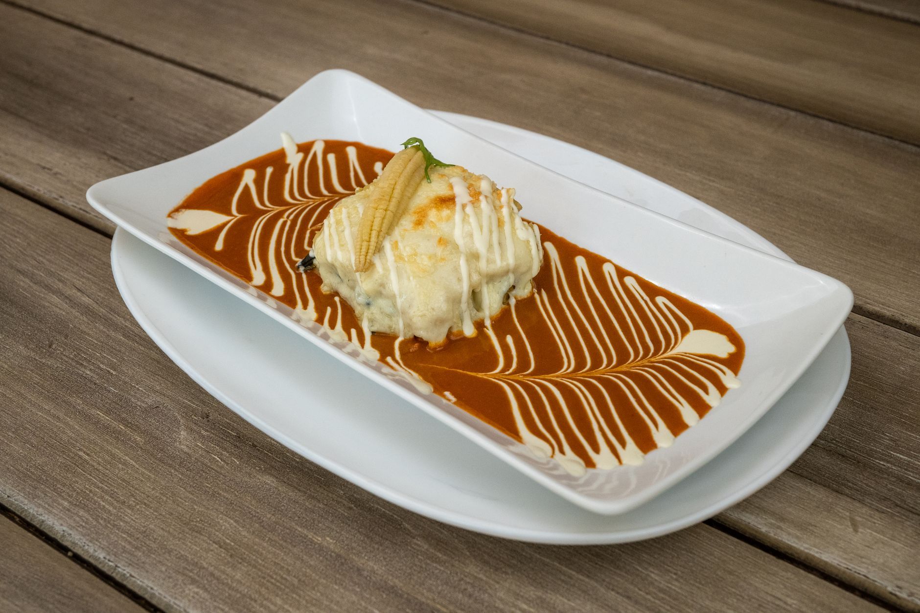 The Waterfront signature dish plated
