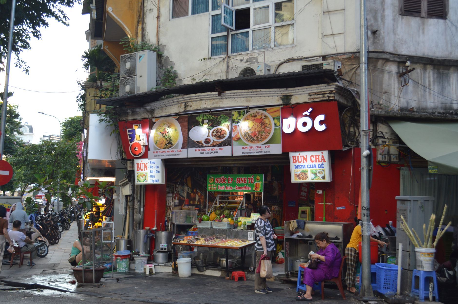 Authentic Bun Cha at Bun Cha Huong Lien Hanoi Vietnam hidden gem Northern Vietnamese Street Food