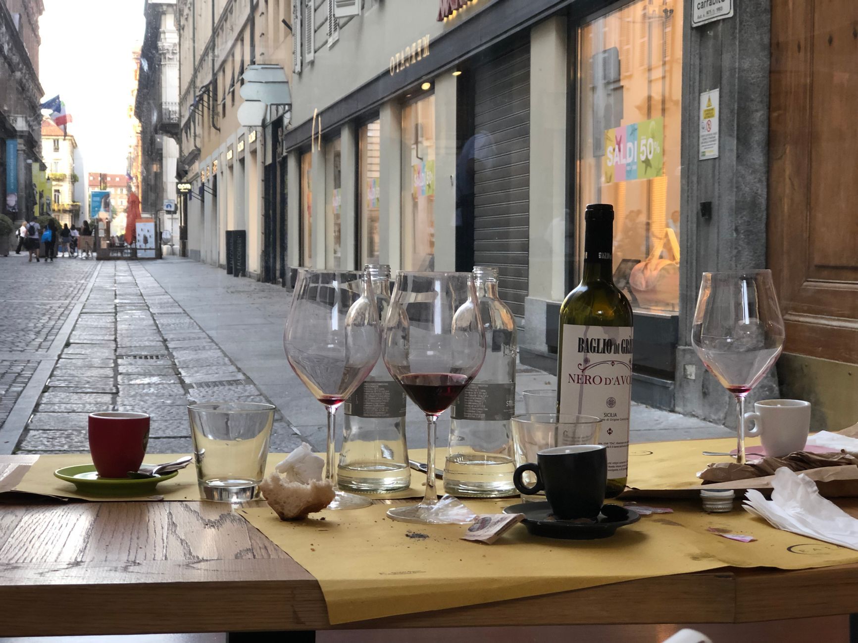 Del Cambio Turin interior dining atmosphere